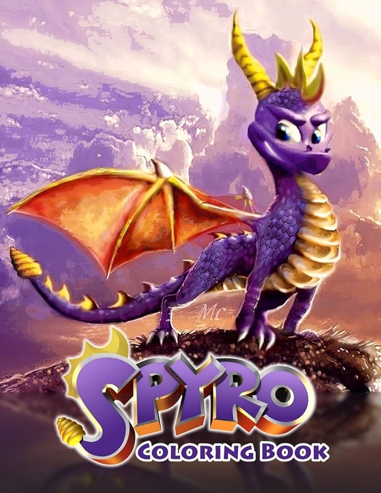 Spyro coloring book nester brandon books