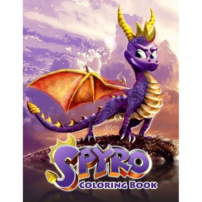 Spyro coloring book paperback