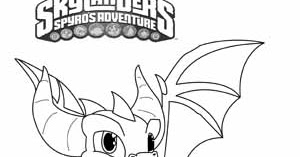 Skylanders spyro coloring pages team colors