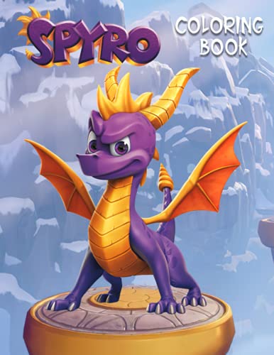 Spyro coloring book gift for kids by blinda mojan