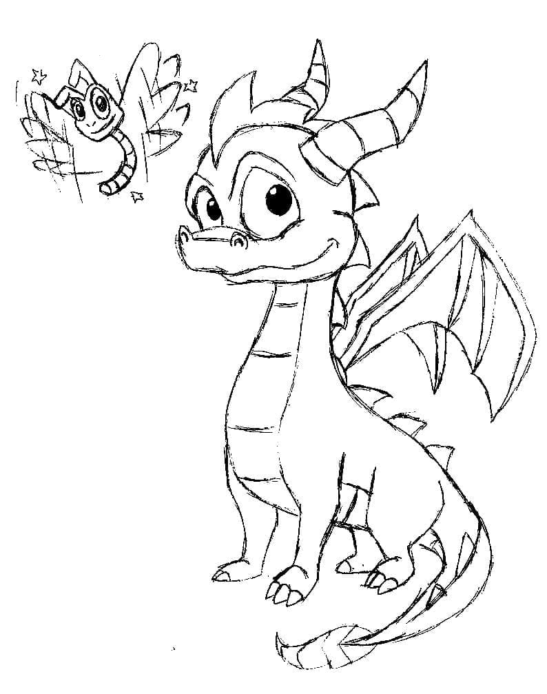 Spyro coloring pages