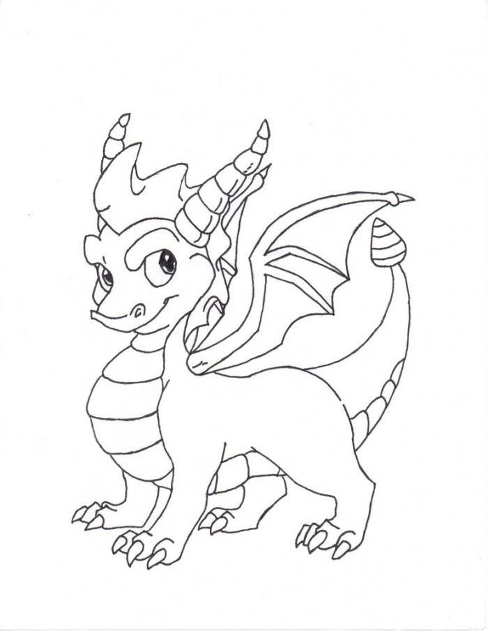 Spyro the dragon coloring page printable coloring book sheet printable for free download