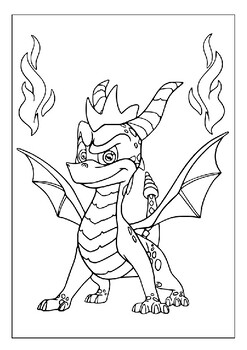 Unlock creative adventures printable spyro coloring pages for kids