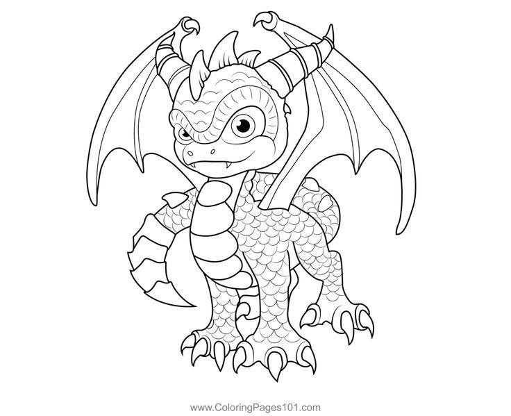 Spyro skylanders spyros adventure coloring page super coloring pages realistic dragon adult coloring pages