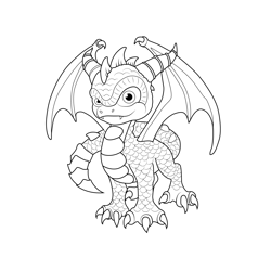 Spyro skylanders spyros adventure coloring page for kids