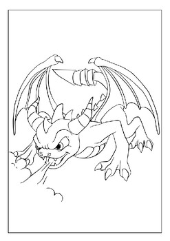 Spyro the dragon inspired coloring pages fueling creative expression