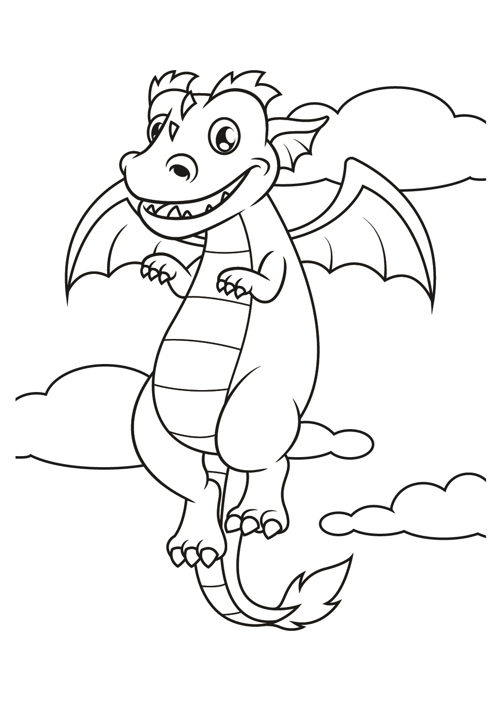 Dragon coloring pages by coloringpageswk on