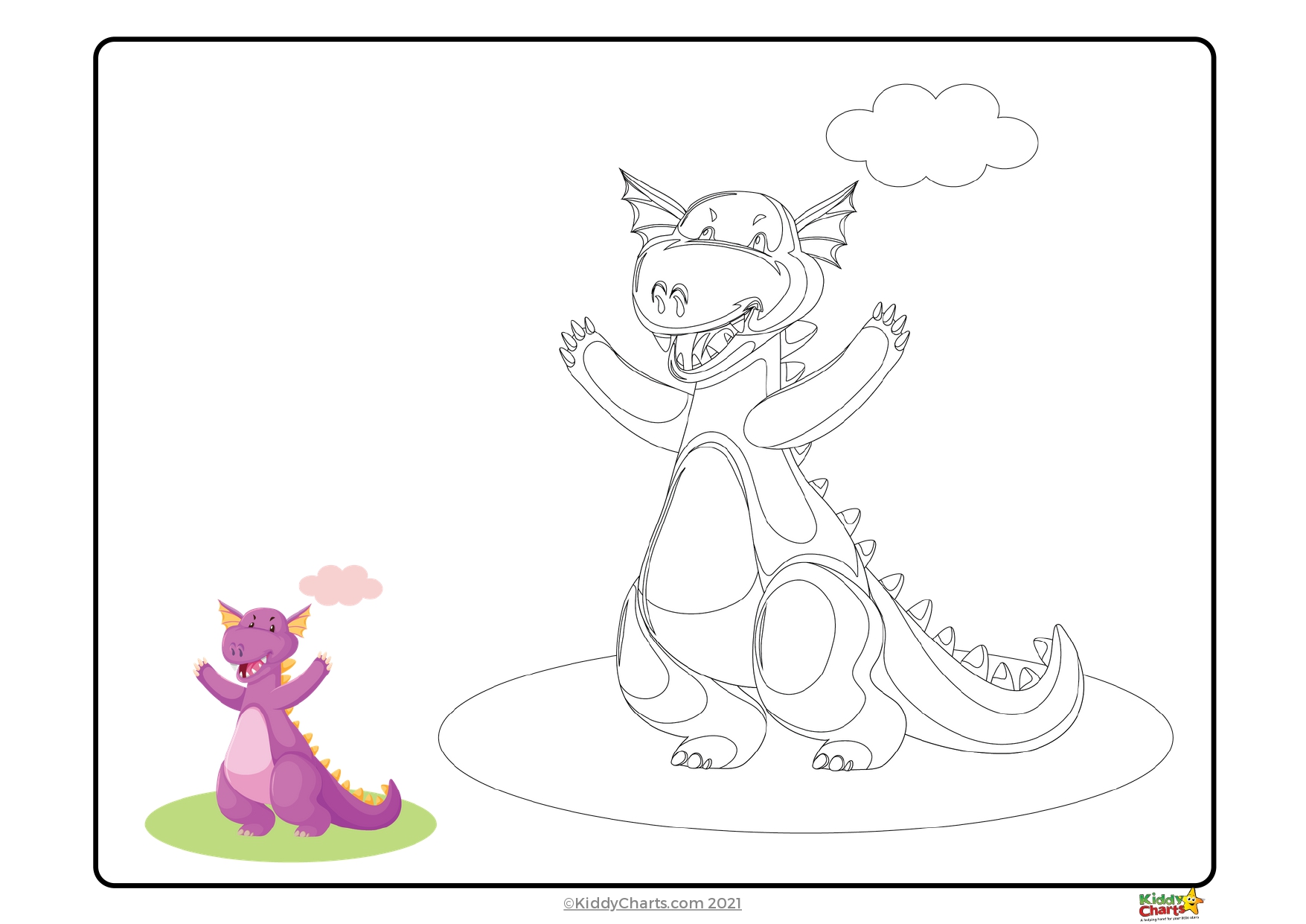 Dragon coloring pages dragon copy and colour