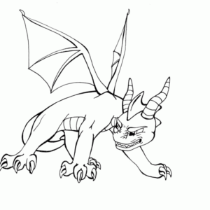 Spyro coloring pages printable for free download