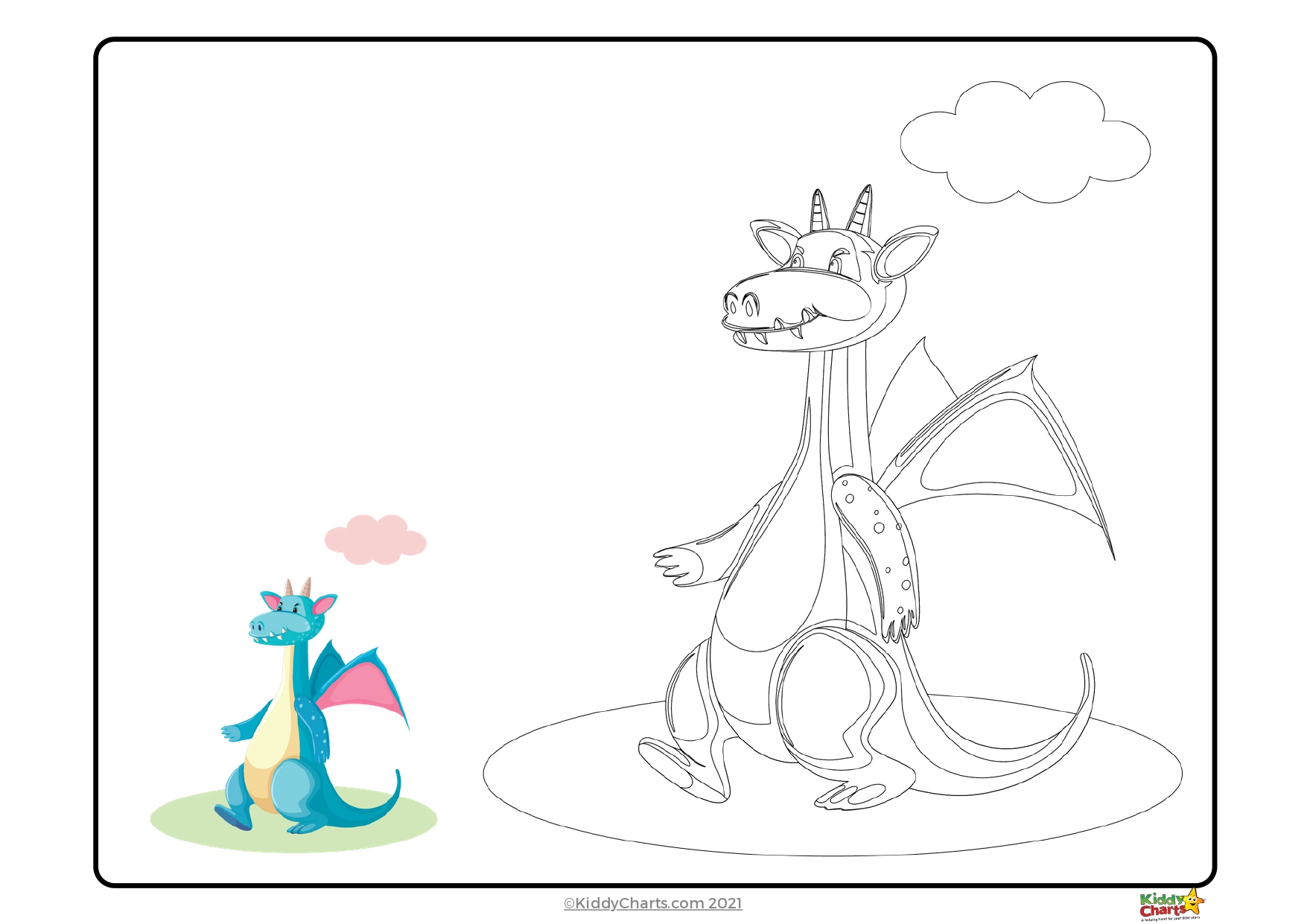 Dragon coloring pages dragon copy and colour