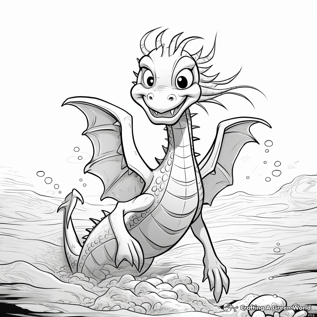 Sea dragon coloring pages