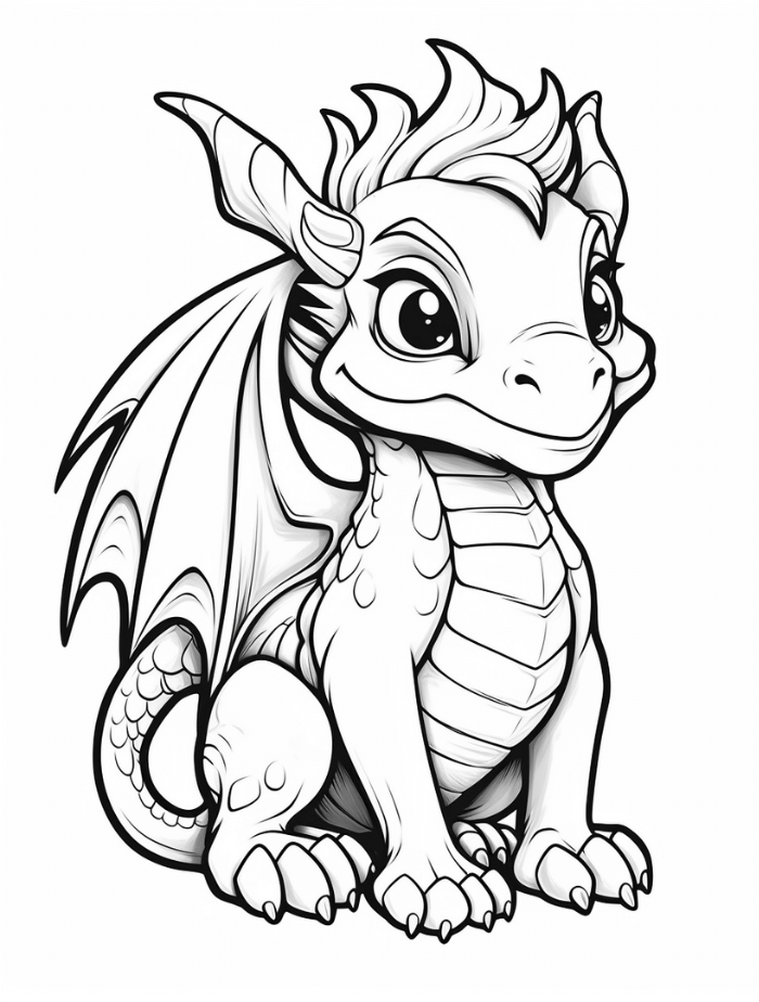 Dragon coloring pages hue therapy