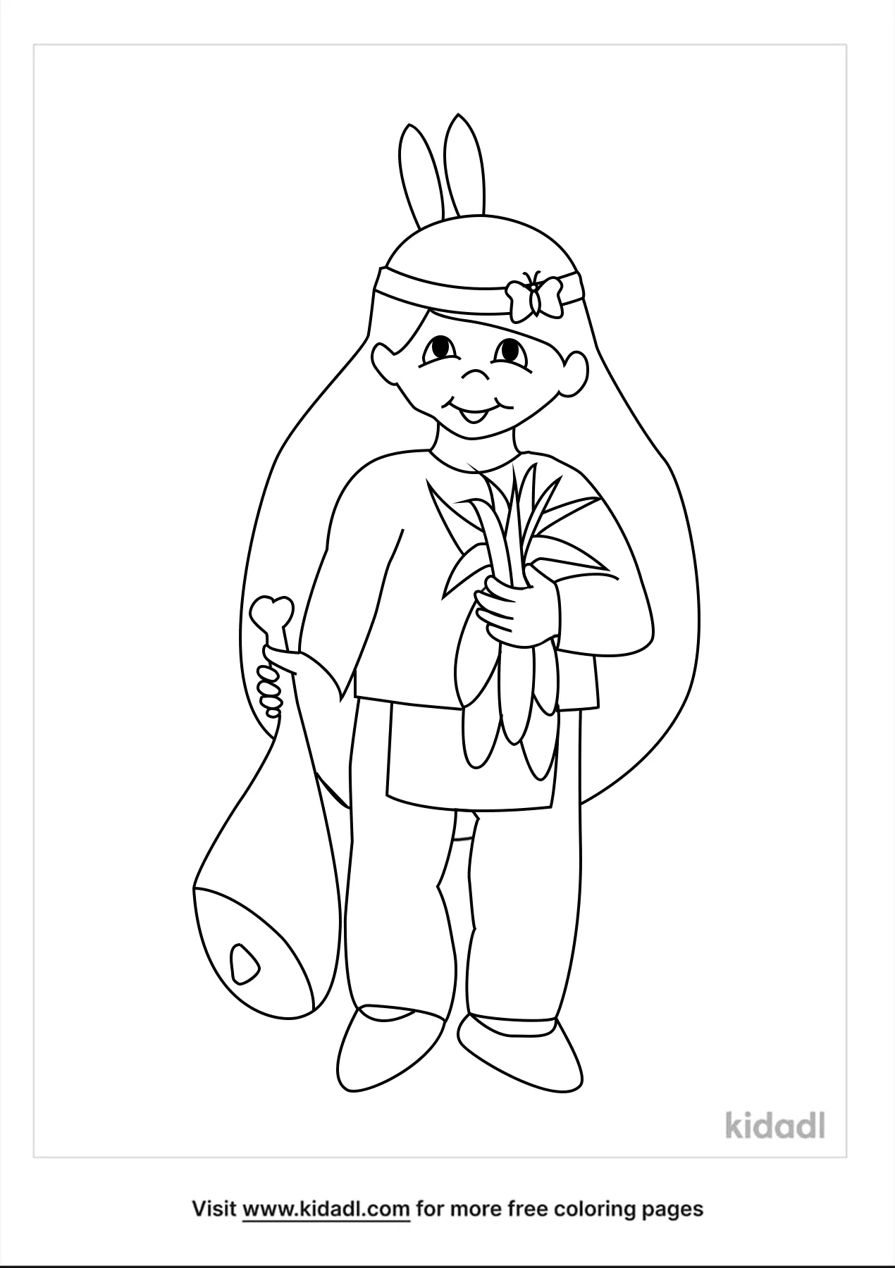 Free squanto coloring page coloring page printables