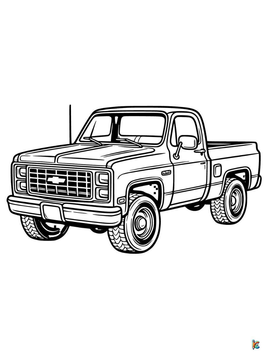 Truck coloring pages â