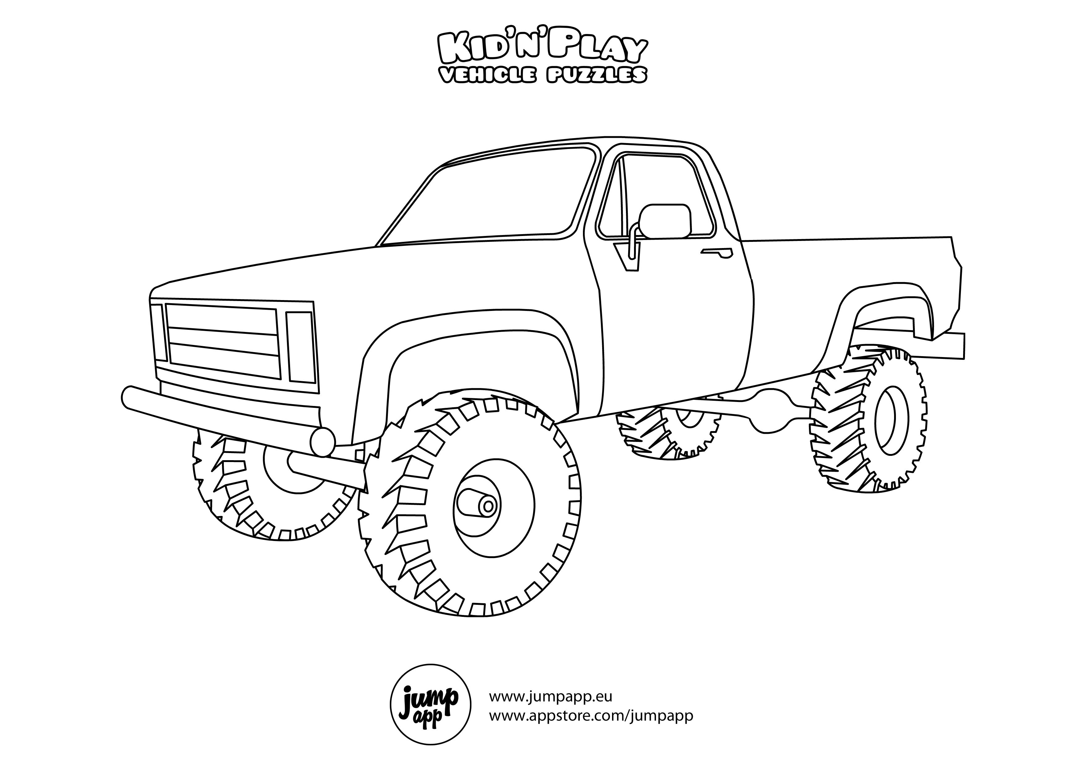 Pin by eric newton on coloring pages cars coloring pages truck coloring pages truck art