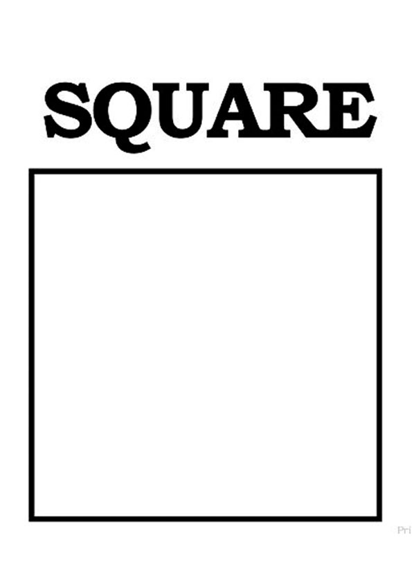 Coloring pages square coloring page