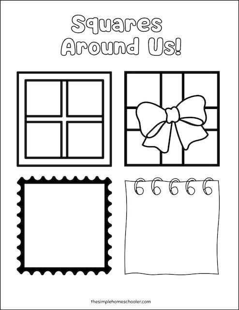 Best square coloring pages free easy print