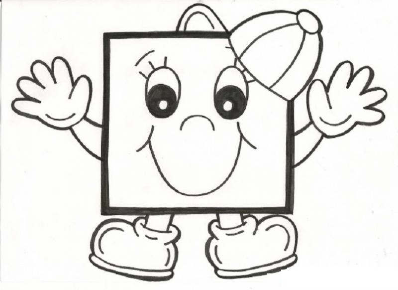 Square coloring page crafts and worksheets for preschooltoddler and kindergarten