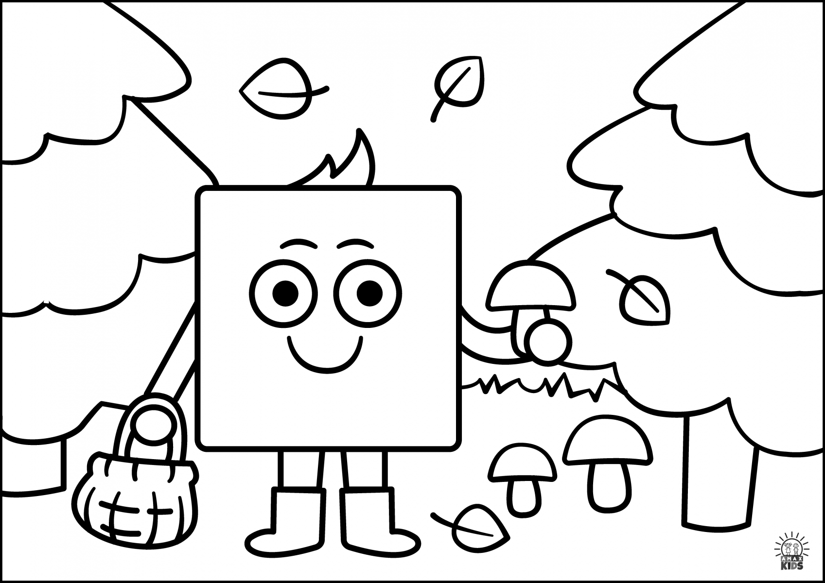 Coloring pages for kids â shapes amax kids