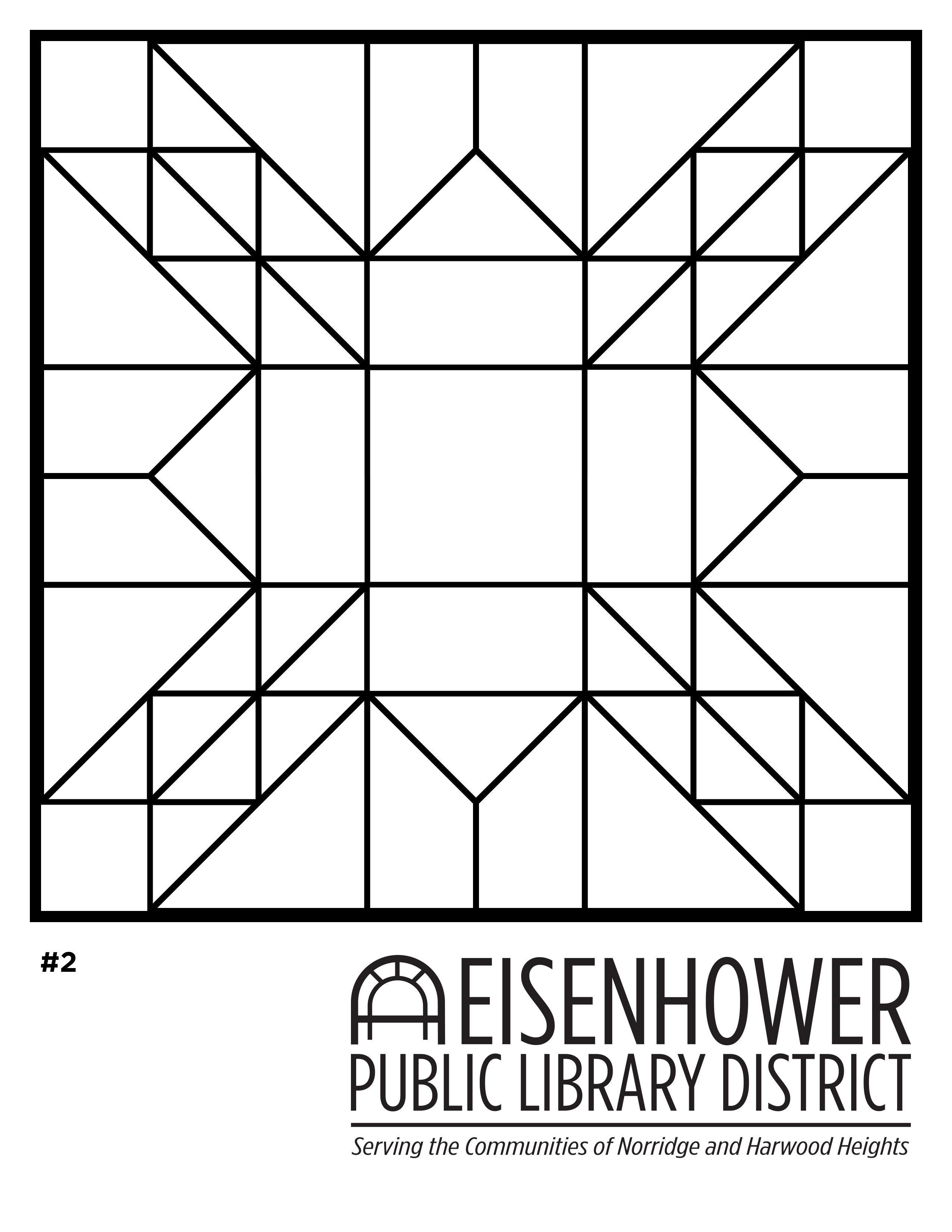 Quilt square coloring pages