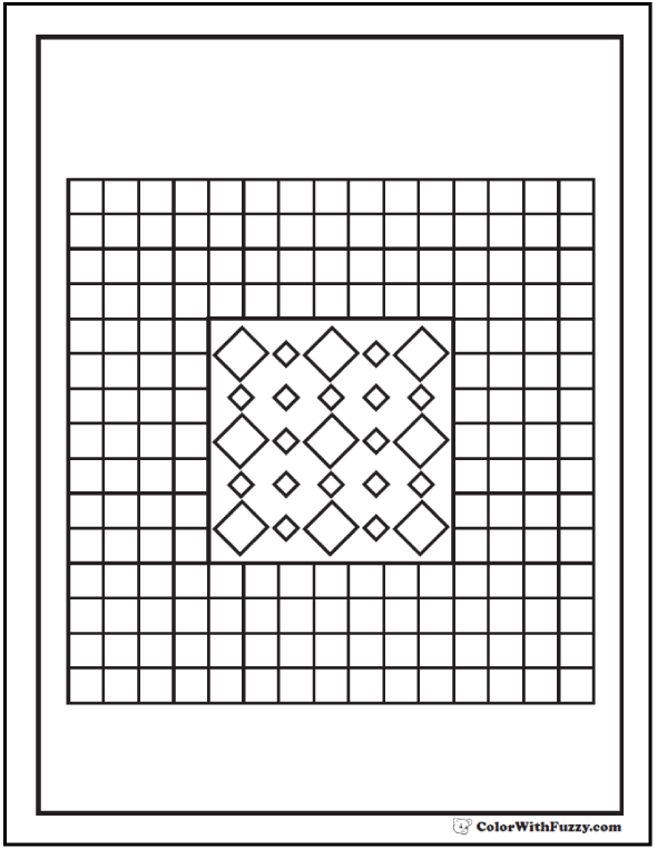 Geometric coloring pages to print â pdf digital downloads