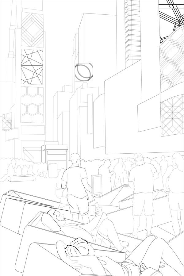 Times square coloring pages times square nyc