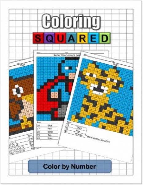 Coloring squared color by number