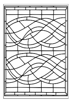 Relax and unwind with our printable stained glass coloring pages collection