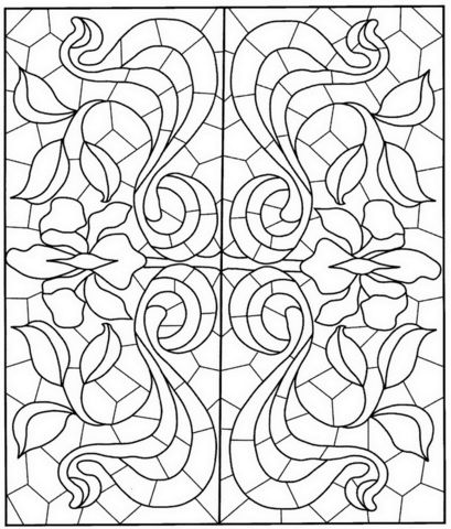 Square mandala with stained glass pattern coloring page stained glass patterns free modern stained glass stained glass patterns