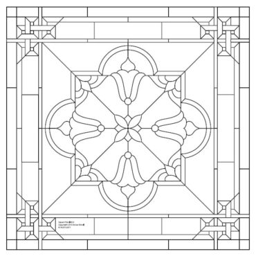 Stained glass patterns action bevel