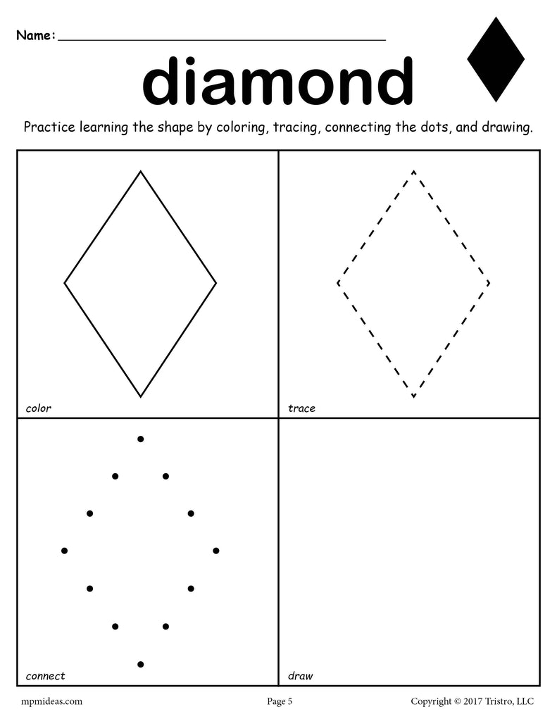 Diamond worksheet