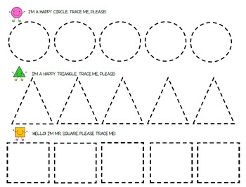 Shapes pack tracing worksheets colouring pages board games rhyme