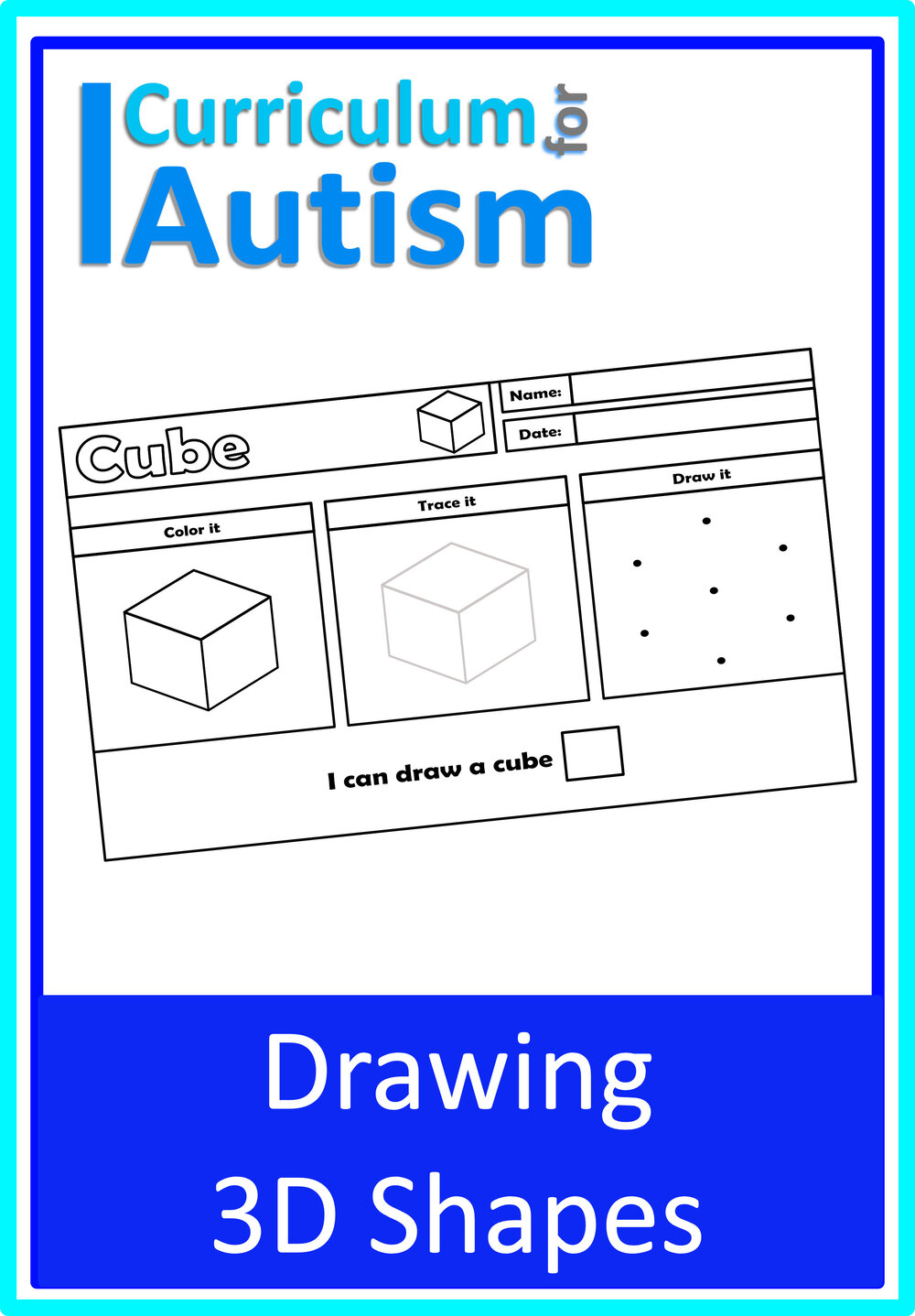 Trace draw d shapes worksheets autism special education classroom homeschool fine motor skills â curriculum for autism