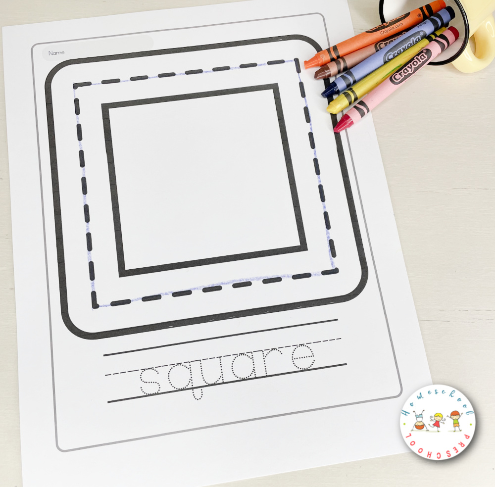 Free printable tracing shapes worksheets