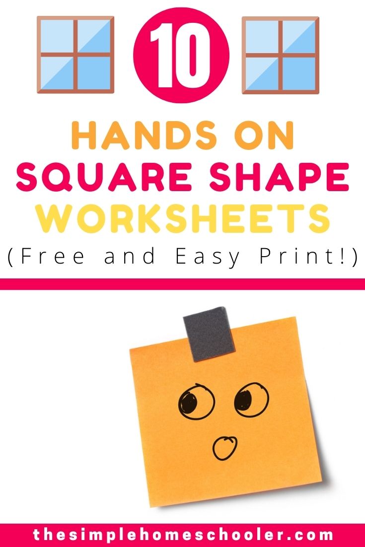 Free square shape worksheets for preschoolers easy print