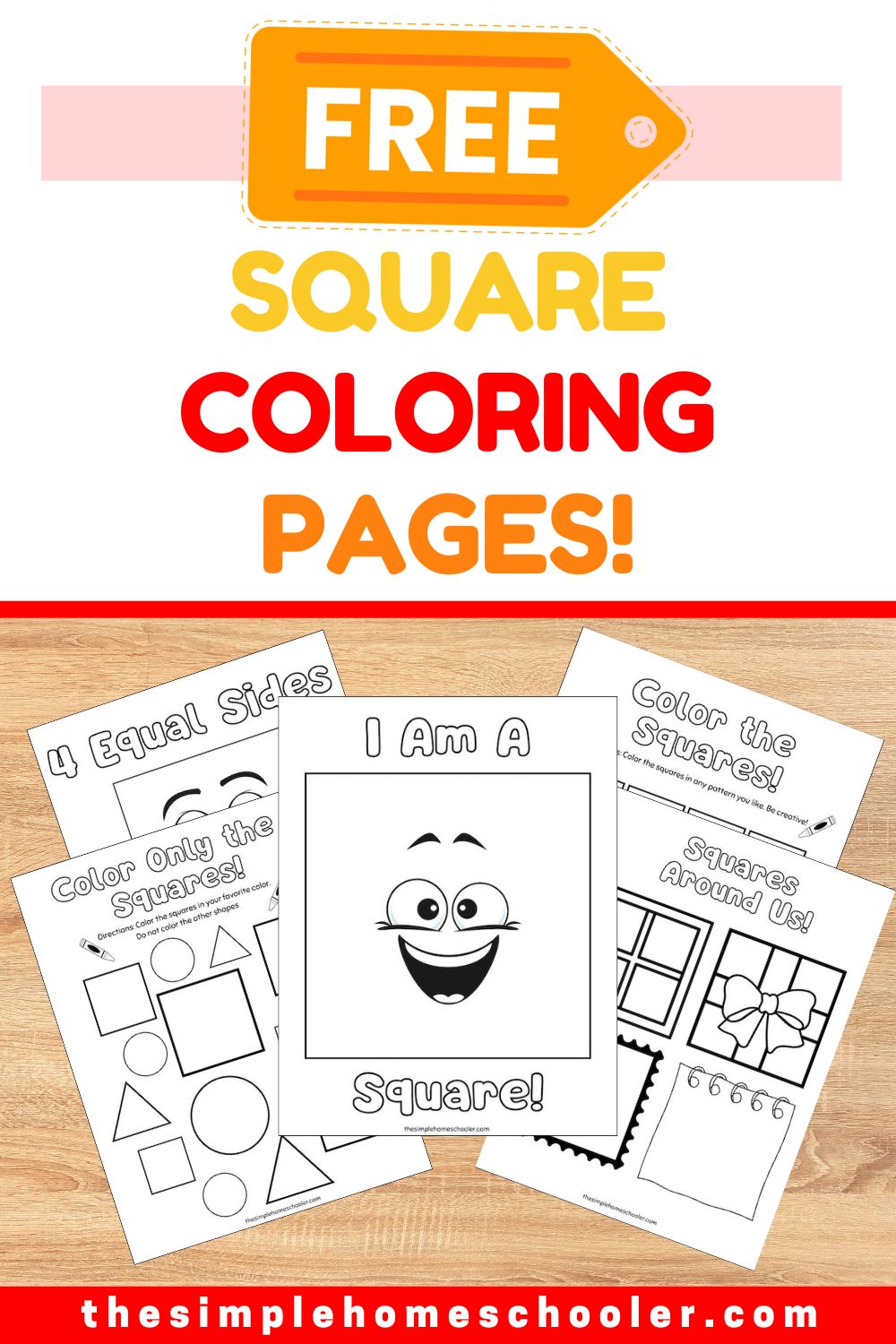 Free square shape worksheets for preschoolers easy print