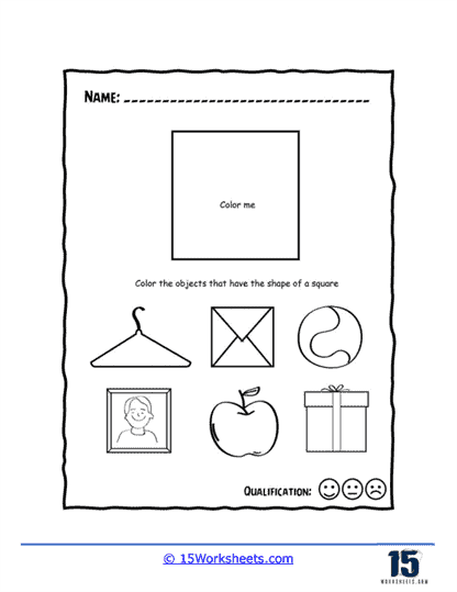 Squares worksheets