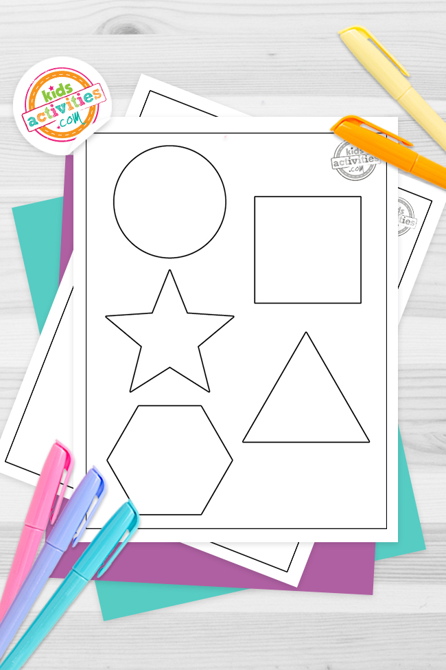 Free printable shape coloring pages kids activities blog