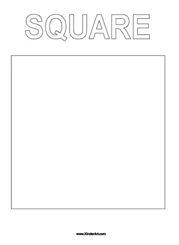 Square coloring page â