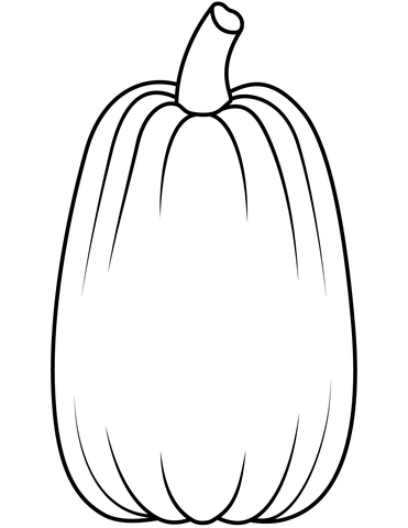 Simple pumpkin coloring page free printable coloring pages