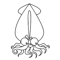 Top free printable squid coloring pages online