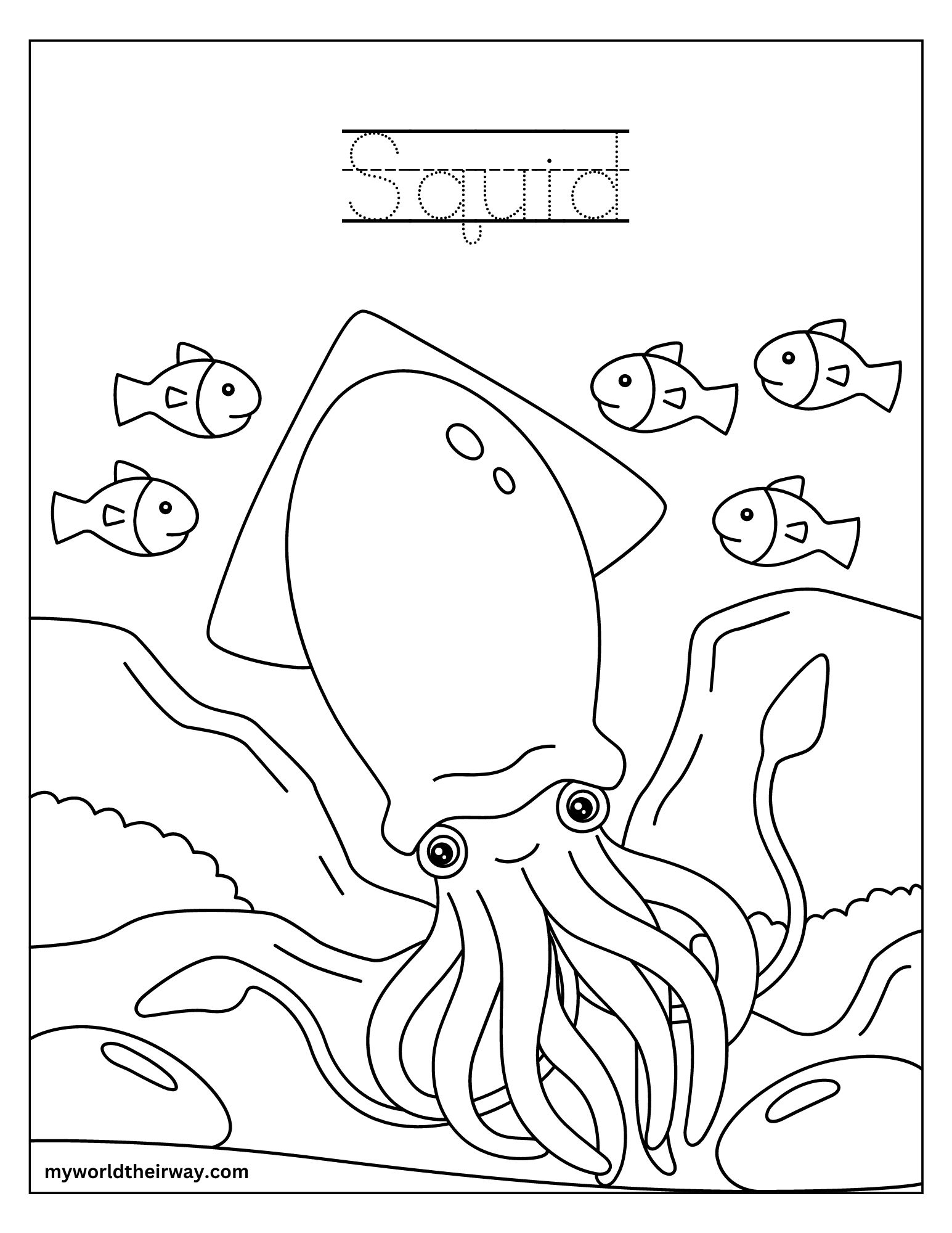 Dive into fun with ocean animal coloring pages