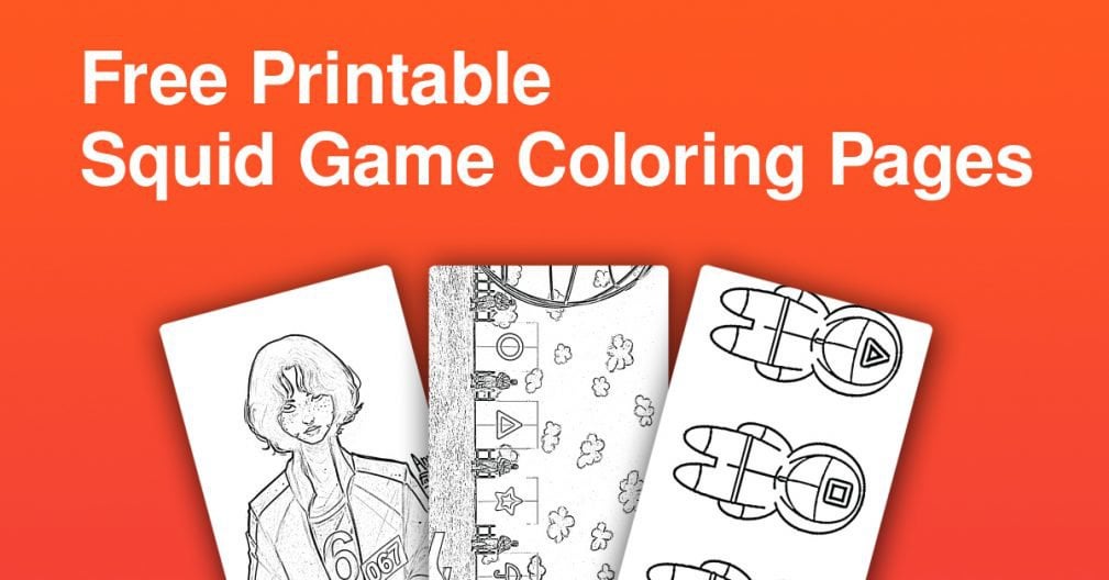 Squid game coloring pages pdf rcoloring
