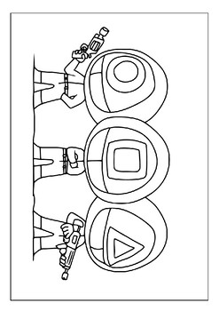 Printable squid game coloring pages dive into the thrill of coloring for fans