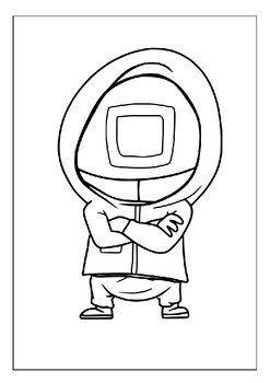Relive squid games intense moments with our printable coloring pages