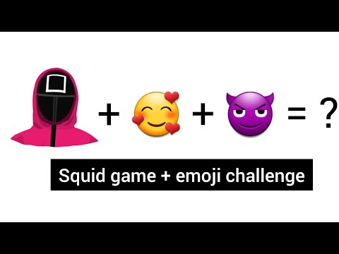 Squid game emoji mix drawing