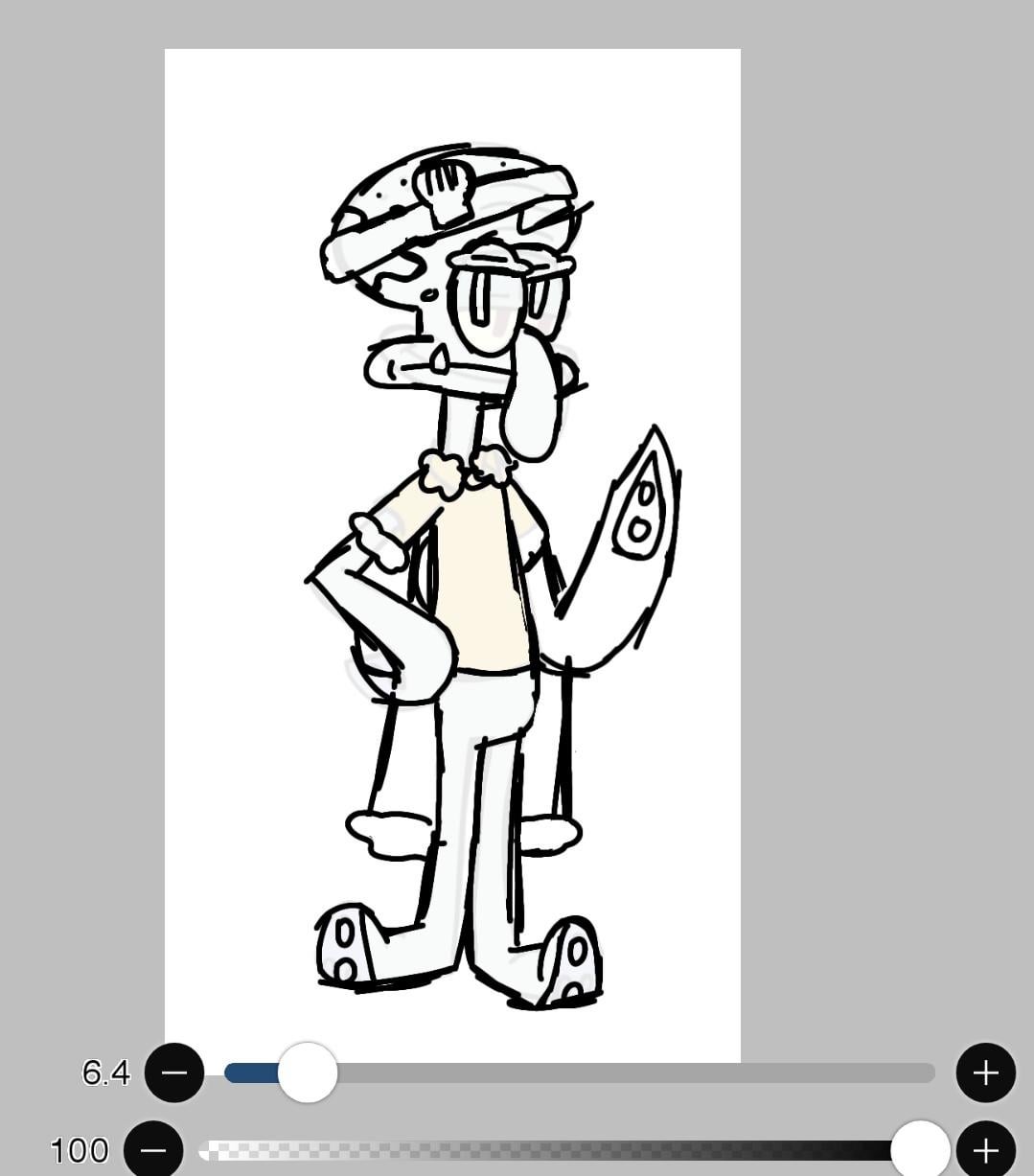 King squidward au sketch king spongebob rspongebob