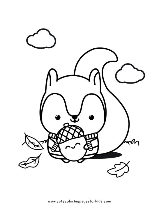 Fall coloring pages