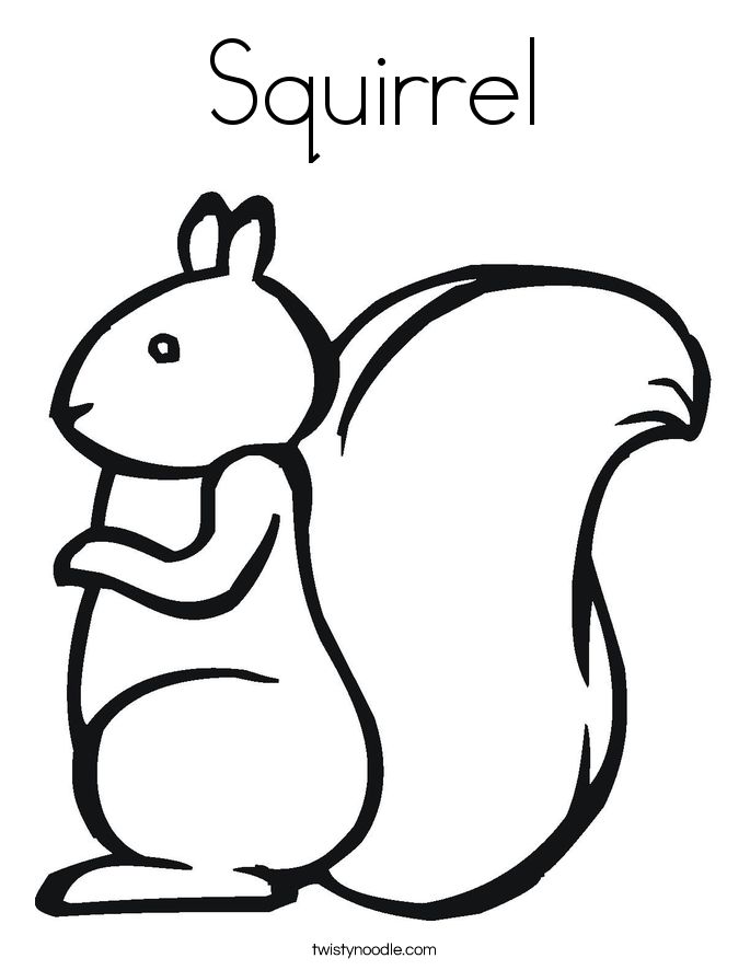 Squirrel template best car gallery squirrel coloring page fall crafts for kids coloring pages