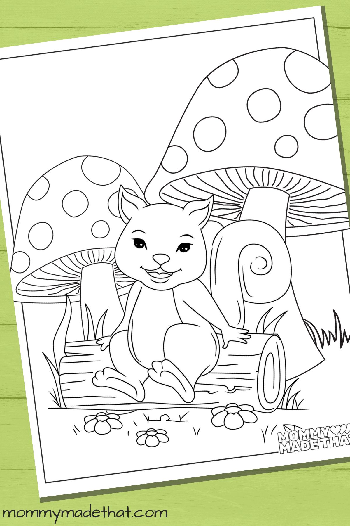 Squirrel coloring pages